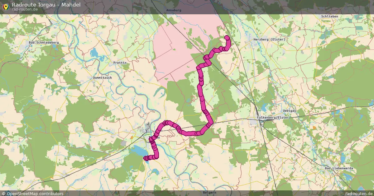 Radtour Torgau – Mahdel