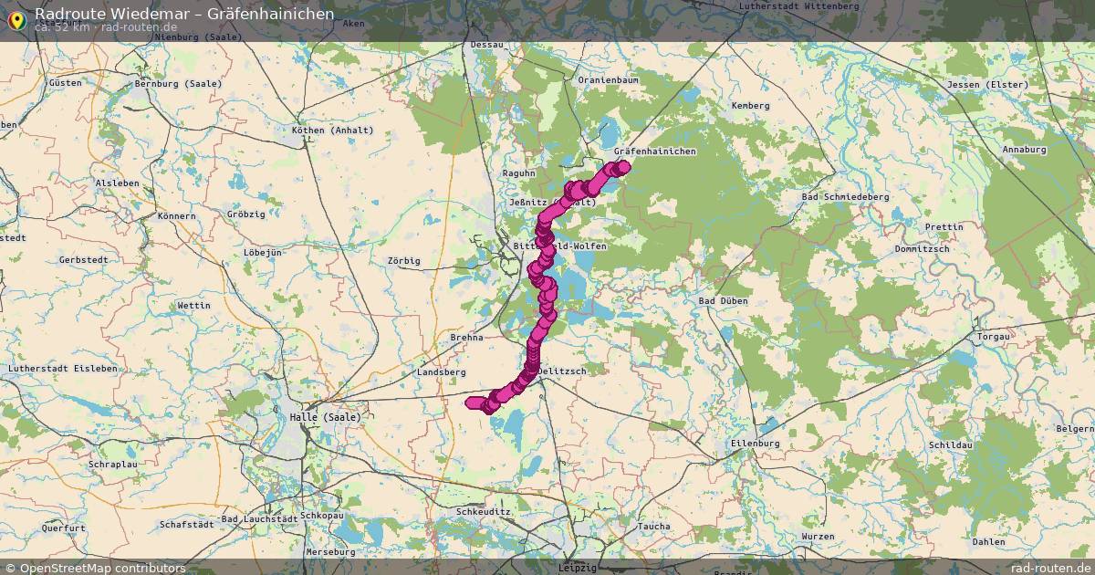 Fahrradroute Wiedemar – Gräfenhainichen
