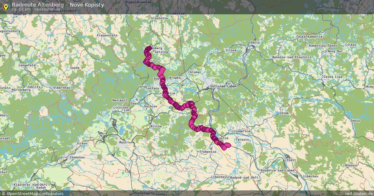 Radtour Altenberg – Nové Kopisty