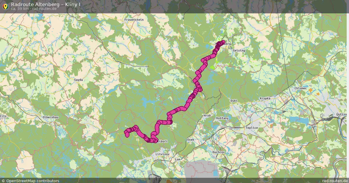 Radtour Altenberg – Klíny I