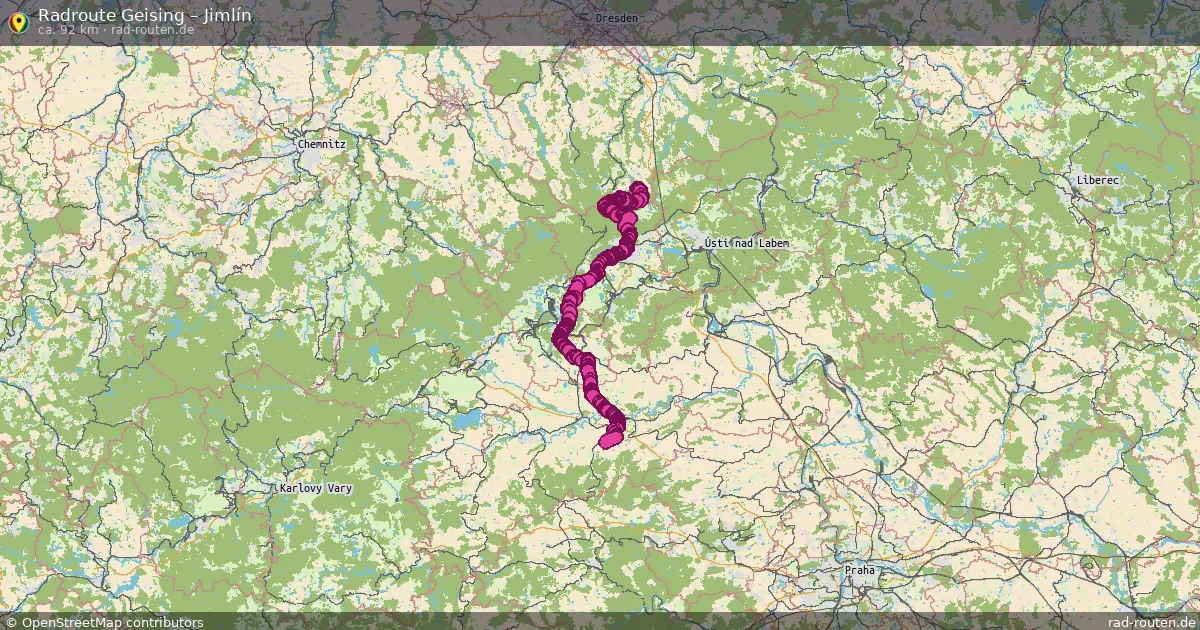Radtour Geising – Jimlín