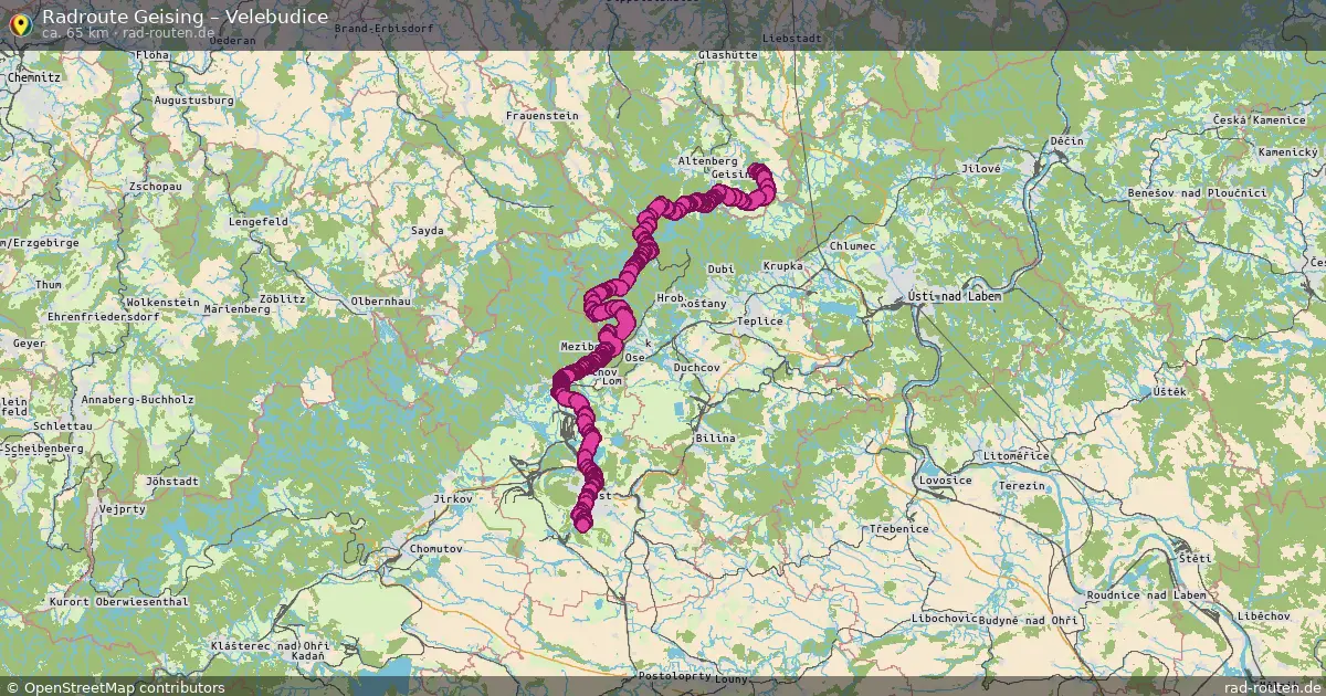 Radtour Geising – Velebudice