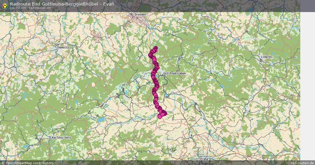 Radtour Bad Gottleuba-Berggießhübel – Evaň