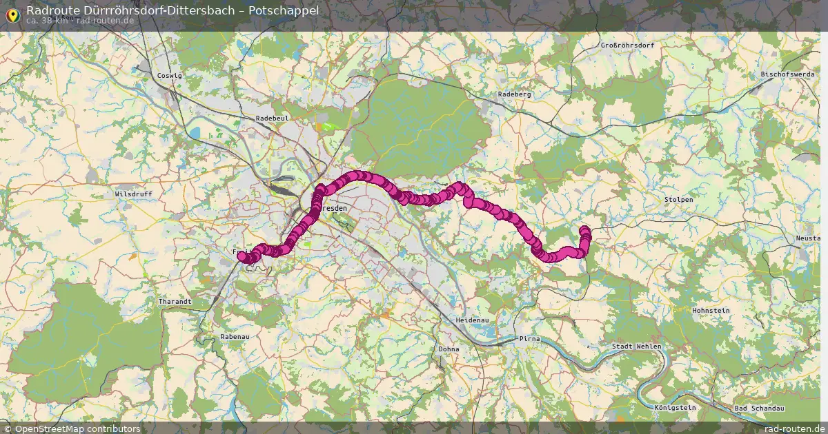Radtour Dürrröhrsdorf-Dittersbach – Potschappel