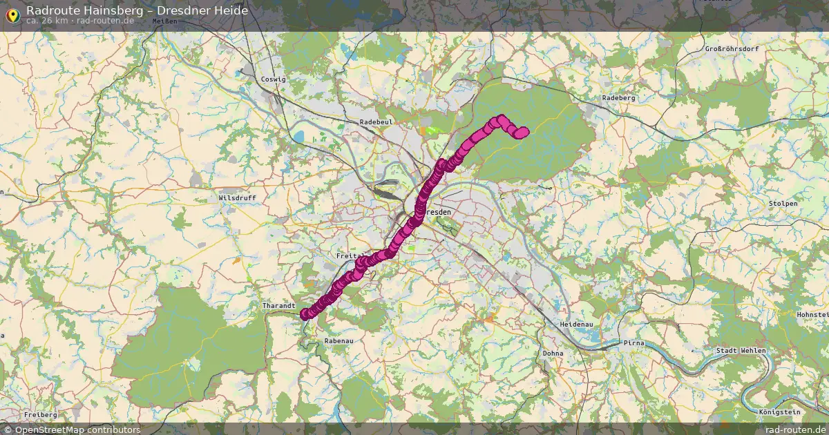 Radtour Hainsberg – Dresdner Heide