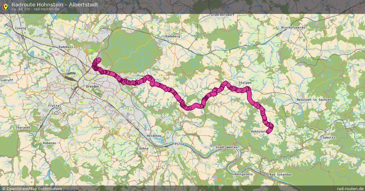 Radtour Hohnstein – Albertstadt