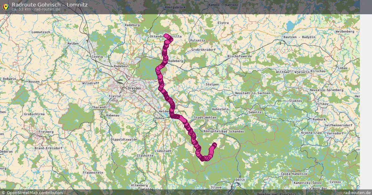 Radtour Gohrisch – Lomnitz