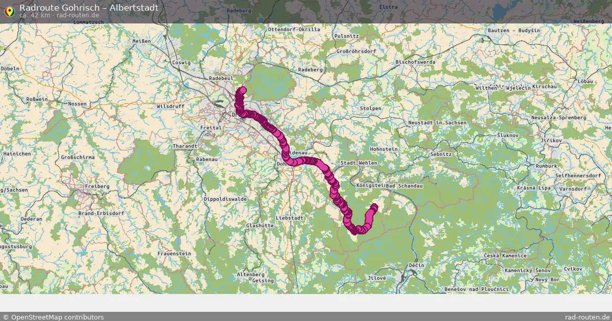 Radtour Gohrisch – Albertstadt