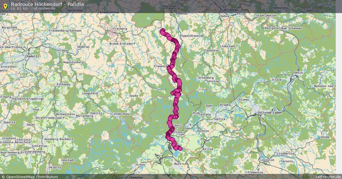 Radtour Höckendorf – Pařidla
