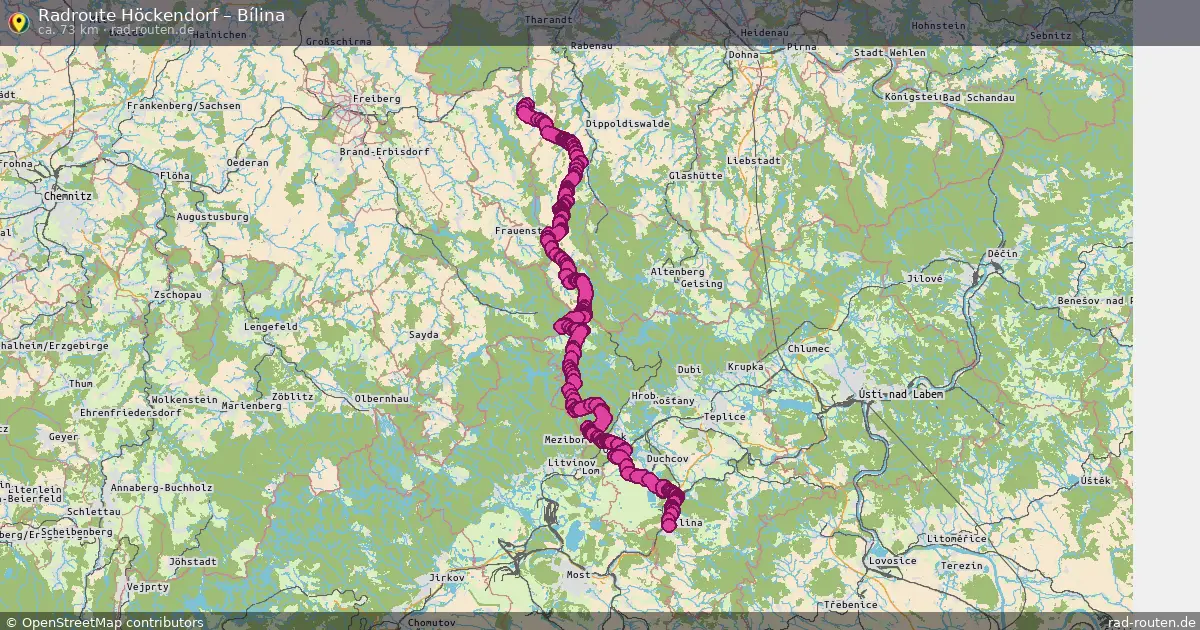 Radtour Höckendorf – Bílina
