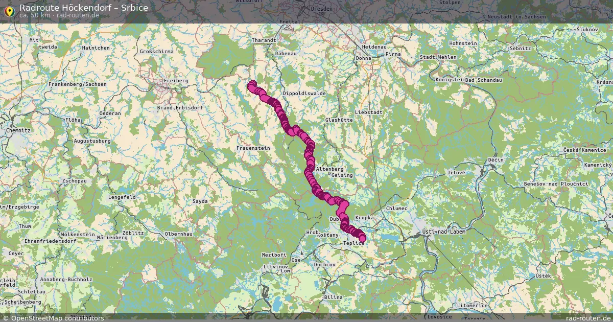 Radtour Höckendorf – Srbice