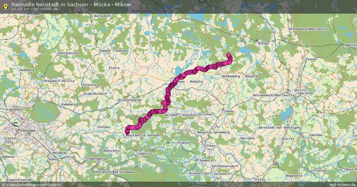 Radtour Neustadt In Sachsen – Mücka - Mikow