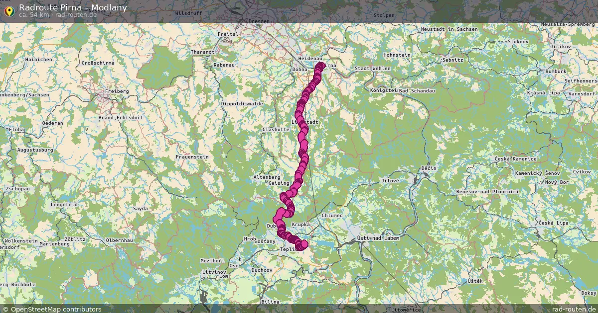 Radtour Pirna – Modlany