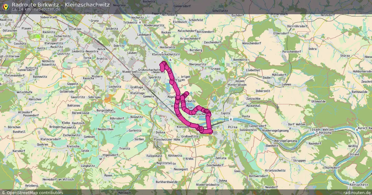 Radtour Birkwitz – Kleinzschachwitz