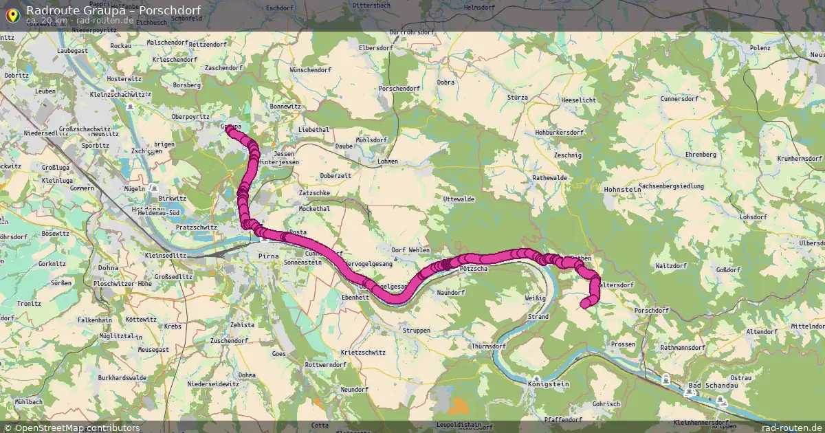 Radtour Graupa – Porschdorf
