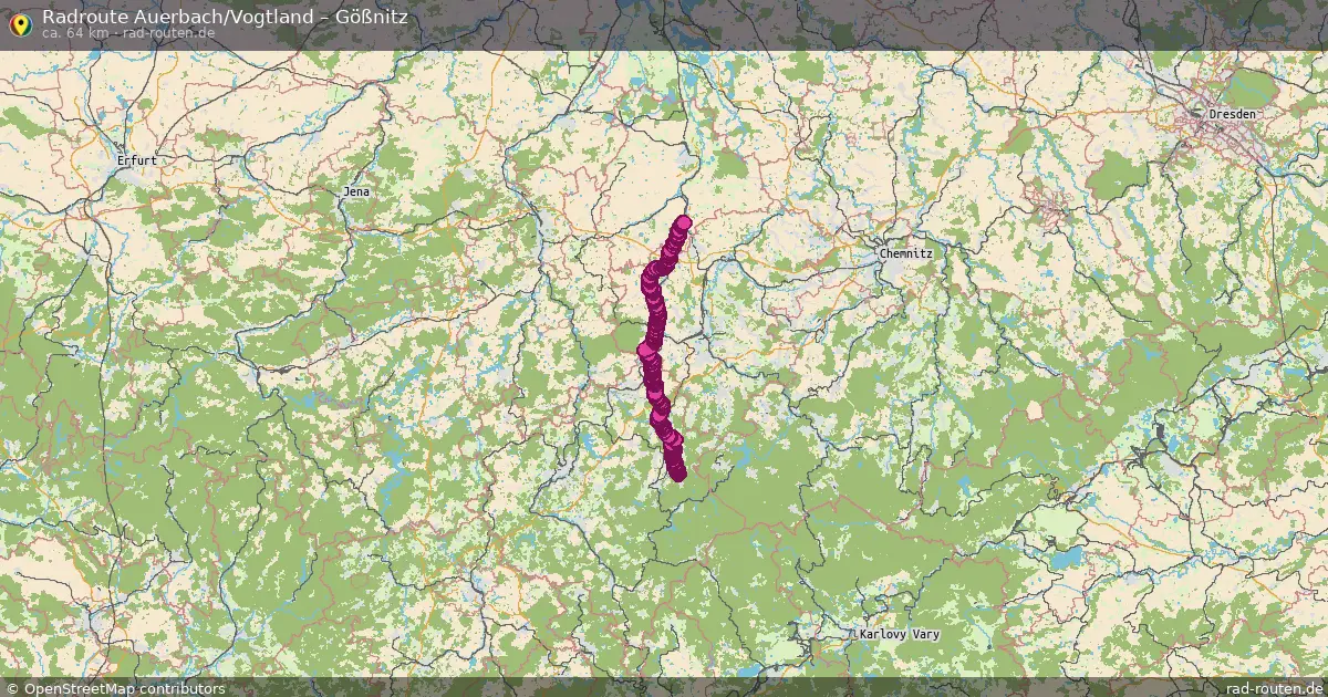 Radtour Auerbach Vogtland – Gößnitz