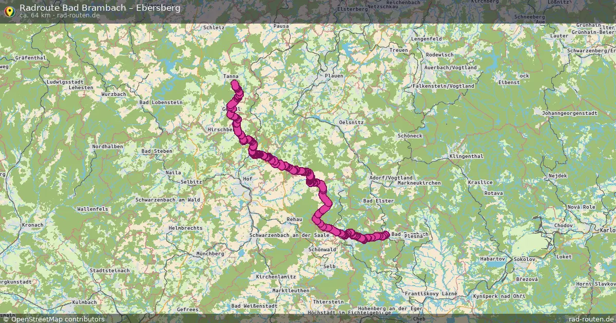 Radtour Bad Brambach – Ebersberg