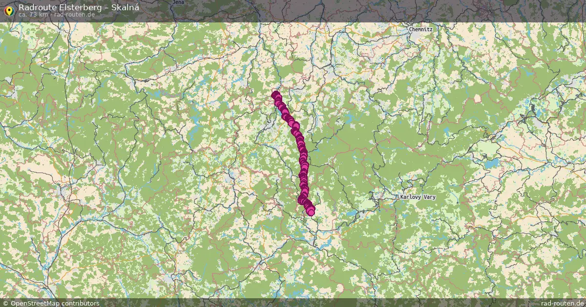Radtour Elsterberg – Skalná