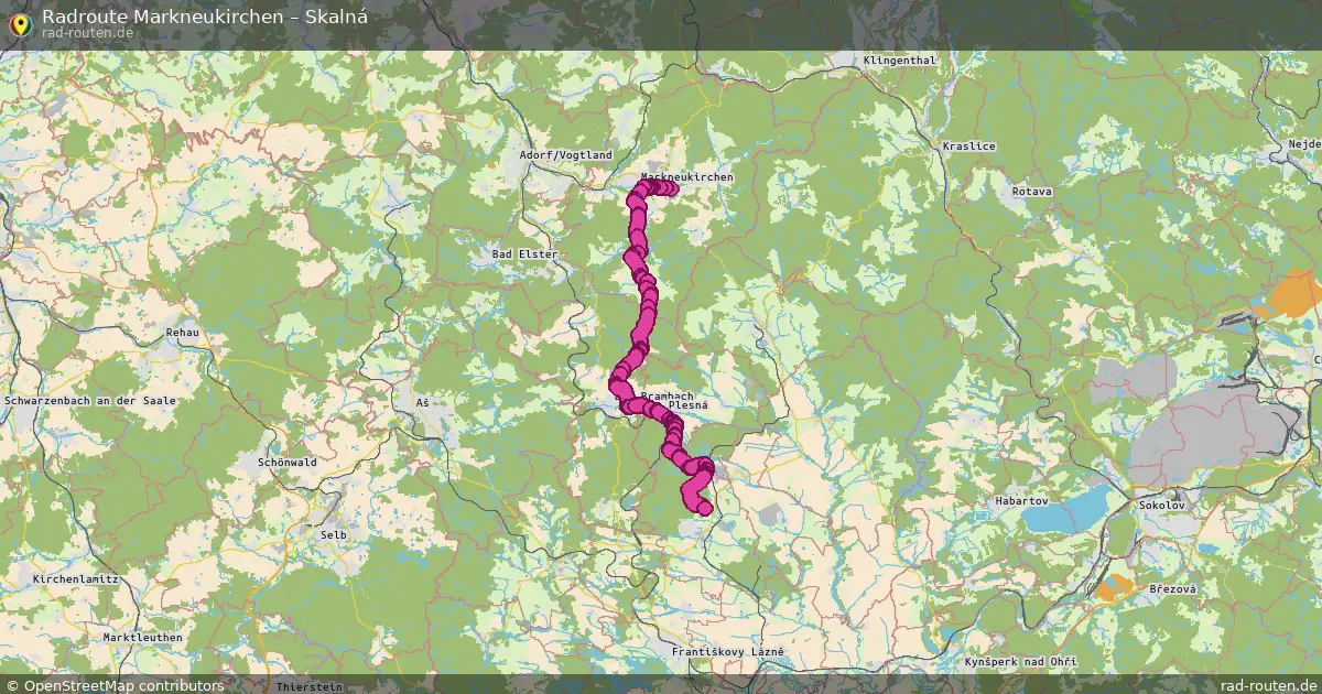 Radtour Markneukirchen – Skalná