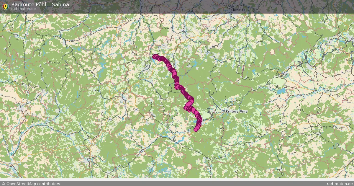 Radtour Pöhl – Šabina