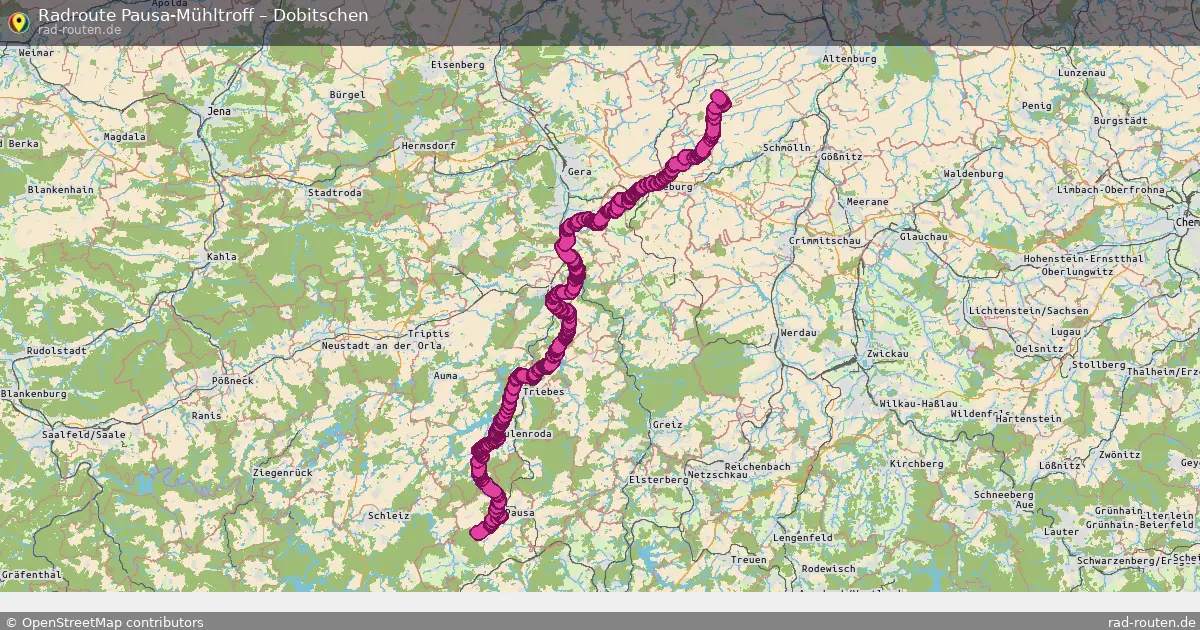 Radtour Pausa-Mühltroff – Dobitschen