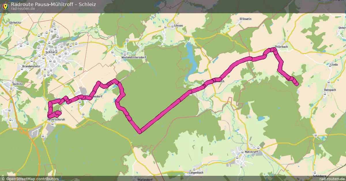 Radtour Pausa-Mühltroff – Schleiz