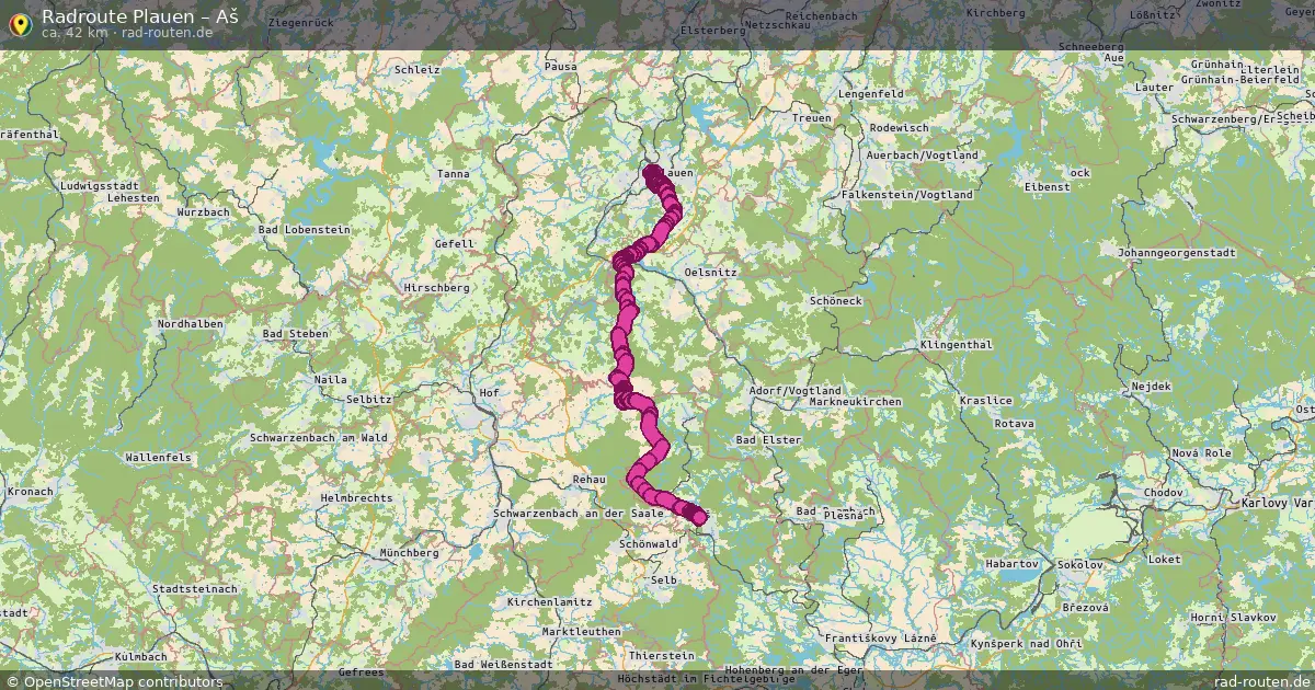 Radtour Plauen – Aš