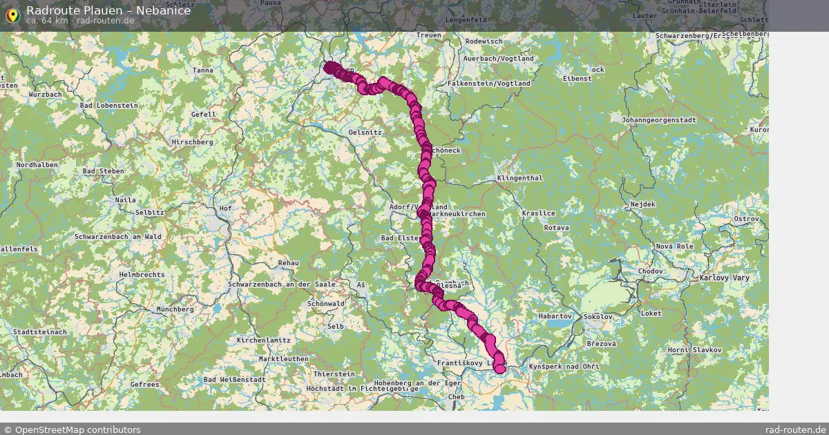 Radtour Plauen – Nebanice