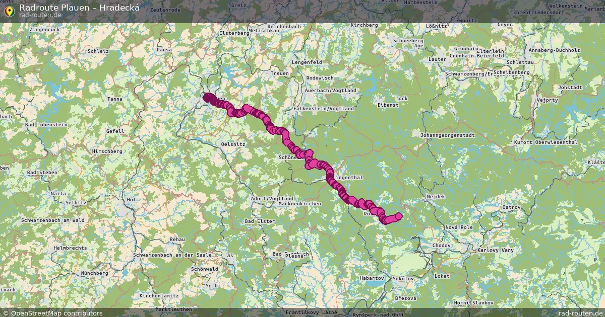 Radtour Plauen – Hradecká