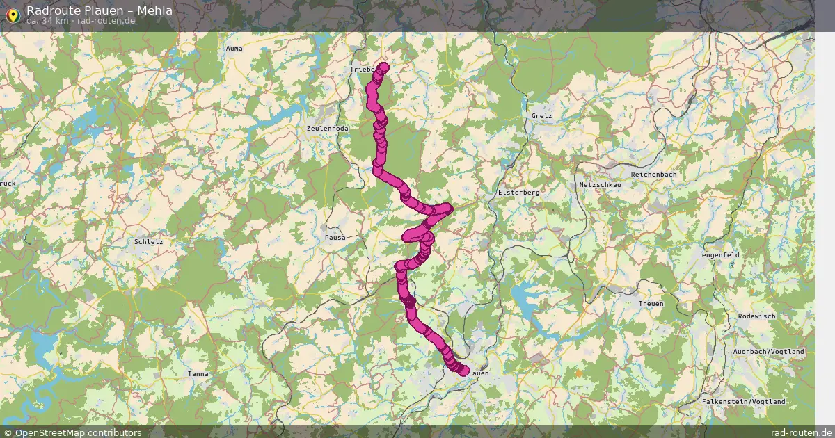 Radtour Plauen – Mehla