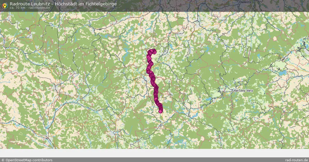 Fahrradroute Leubnitz – Höchstädt Im Fichtelgebirge
