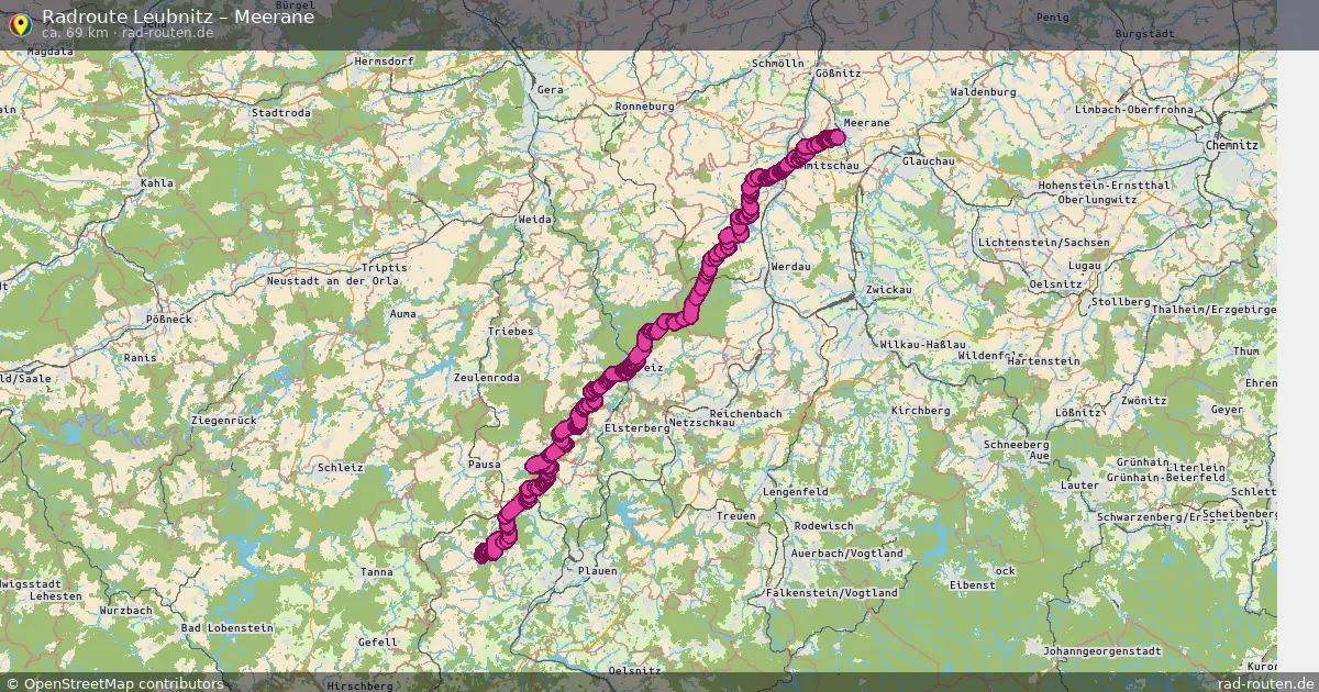 Radtour Leubnitz – Meerane