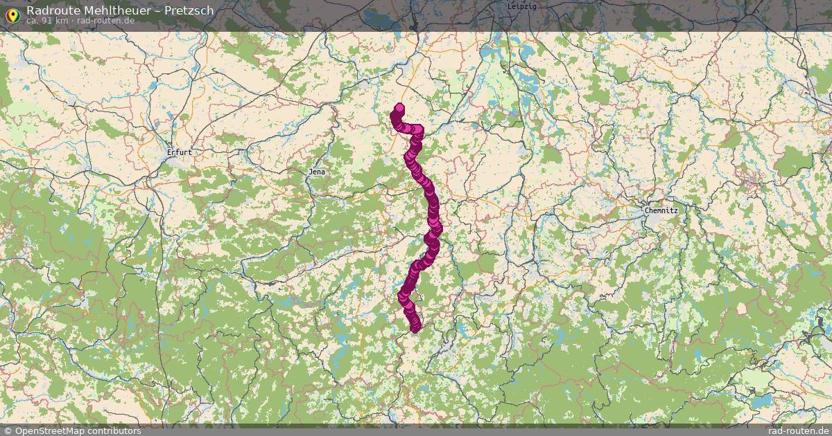 Fahrradroute Mehltheuer – Pretzsch