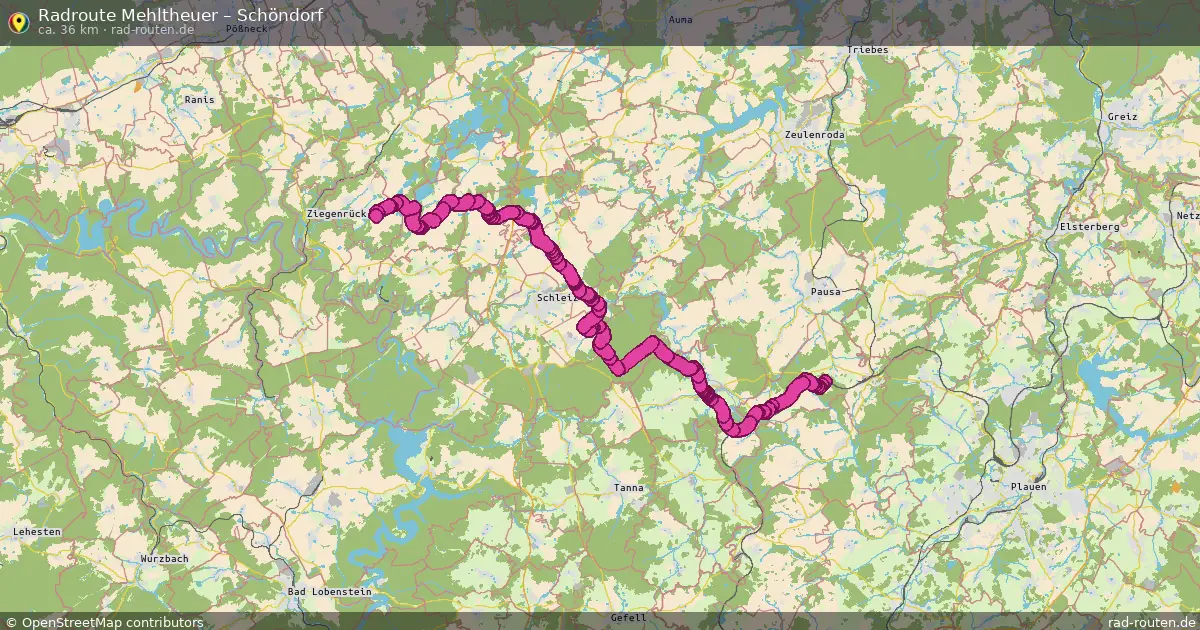 Radtour Mehltheuer – Schöndorf