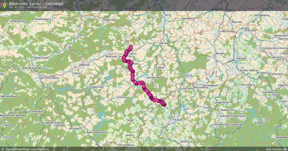 Radtour Syrau – Geheege