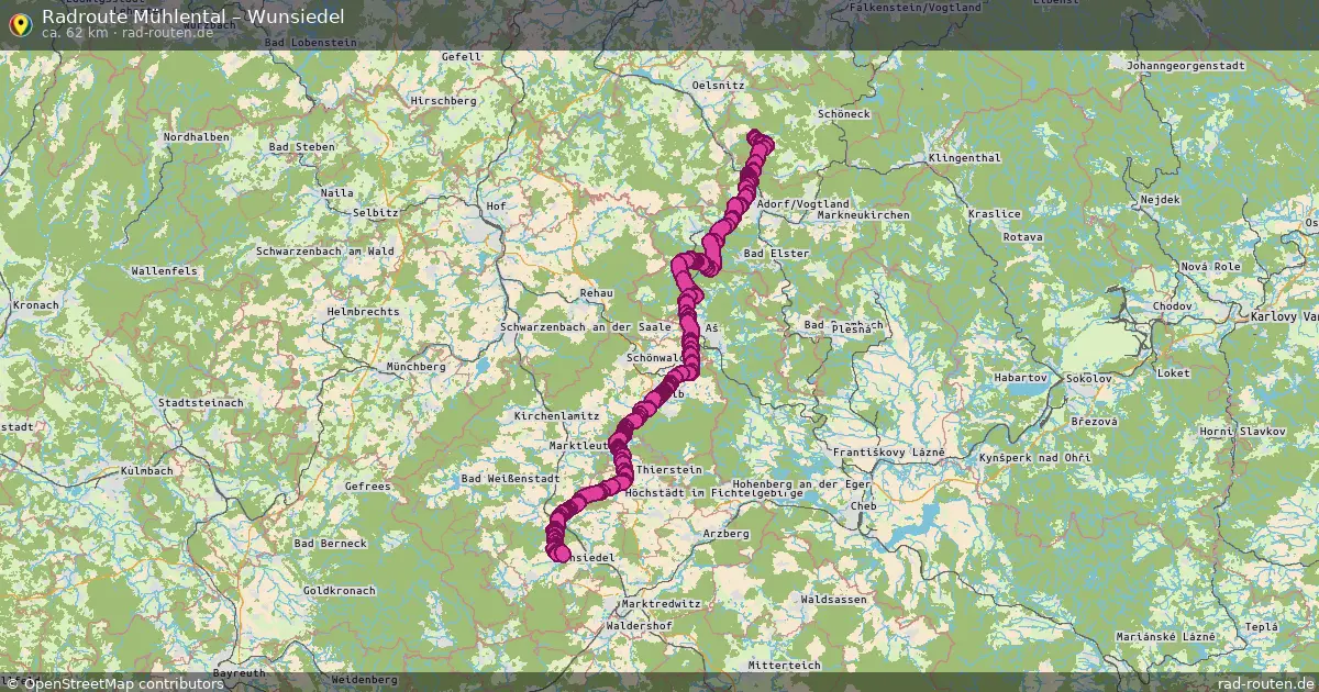 Radtour Mühlental – Wunsiedel