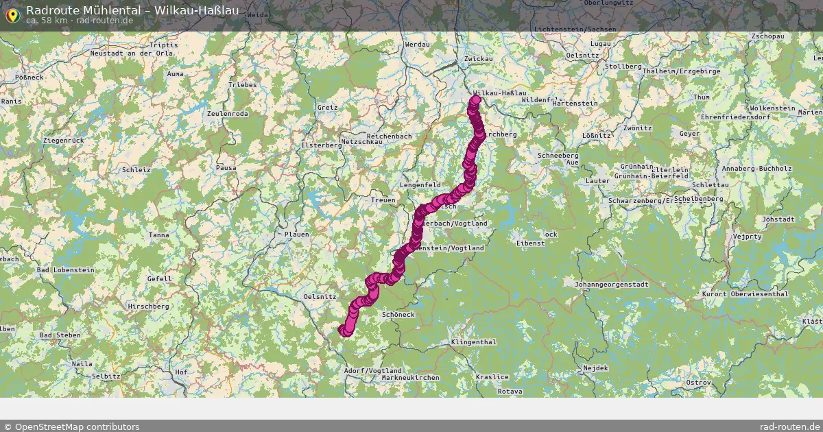Radtour Mühlental – Wilkau-Haßlau