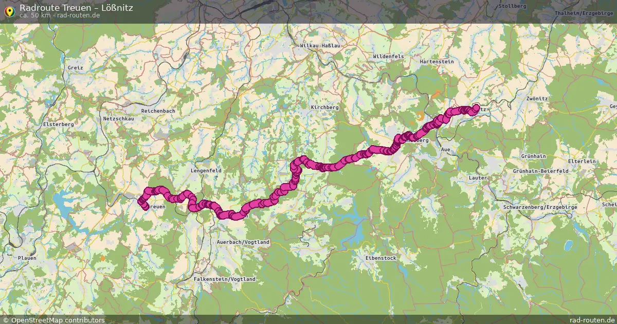 Radtour Treuen – Lößnitz