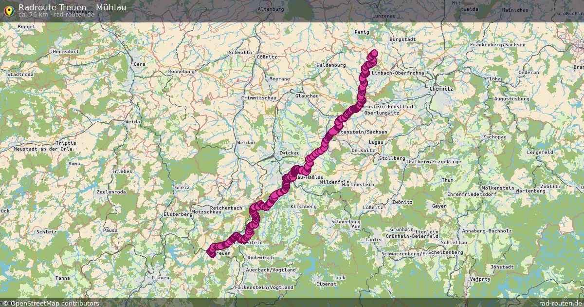 Radtour Treuen – Mühlau