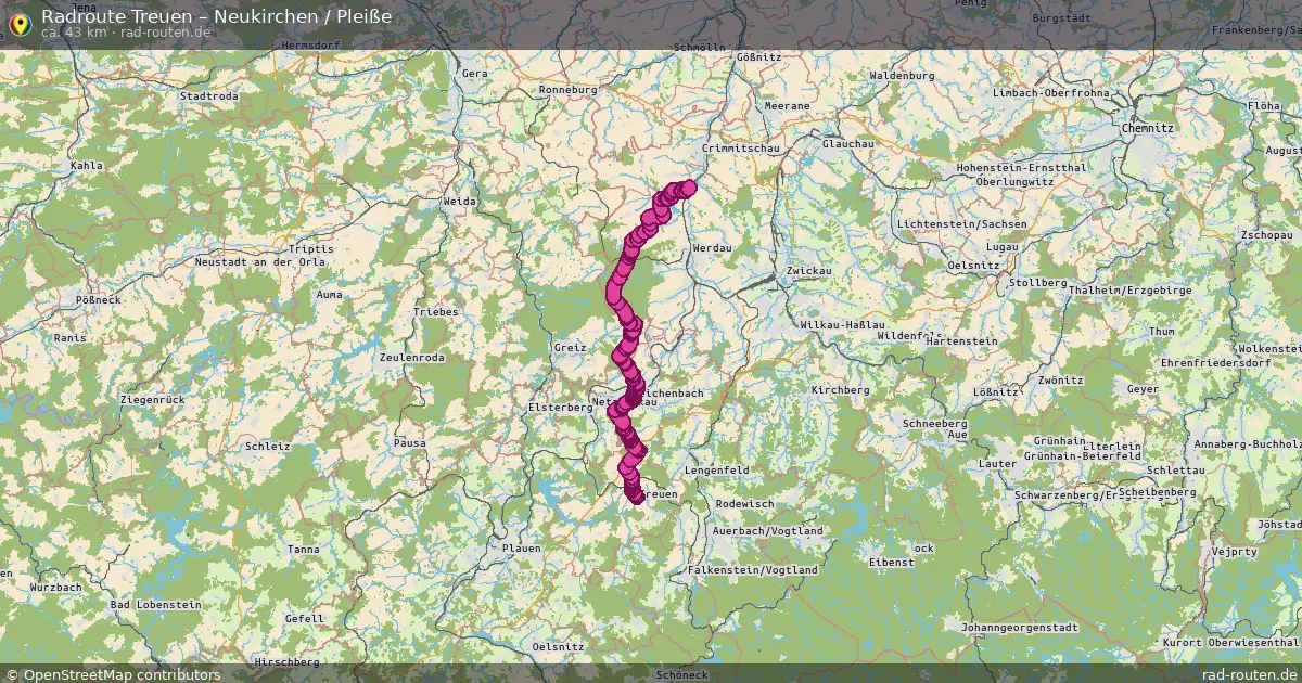 Radtour Treuen – Neukirchen   Pleiße