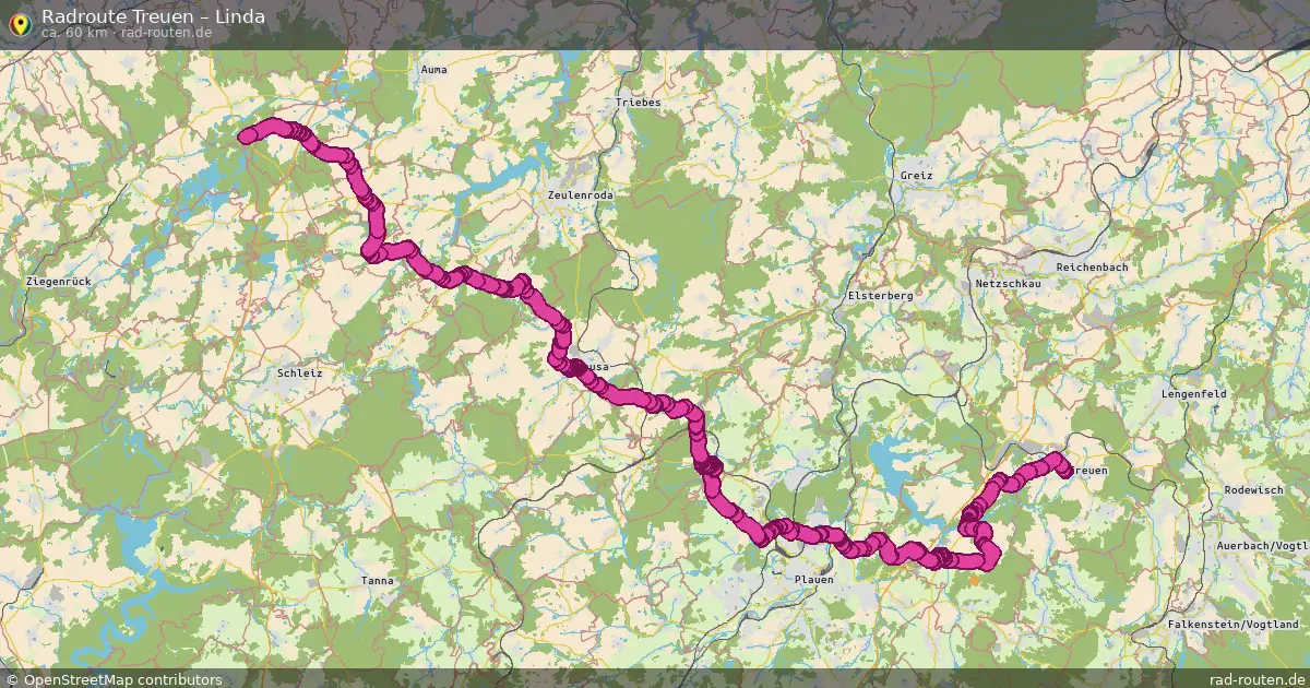 Radtour Treuen – Linda