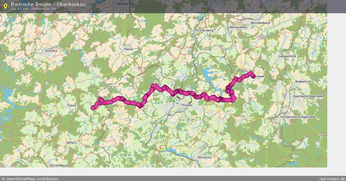 Radtour Treuen – Oberkoskau