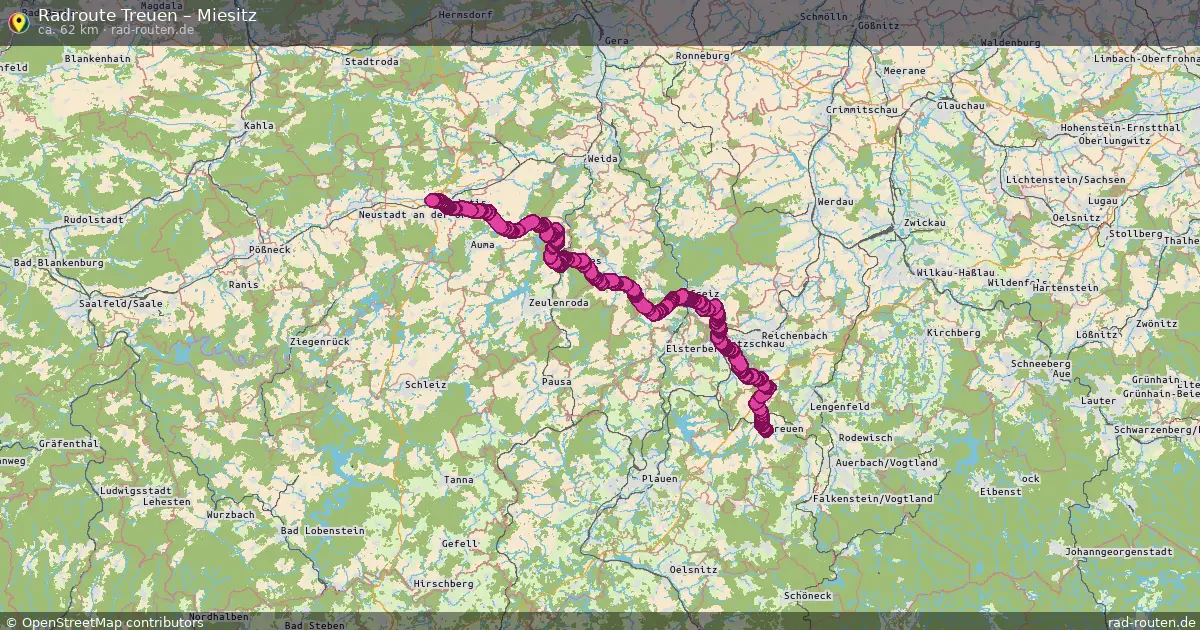 Radtour Treuen – Miesitz