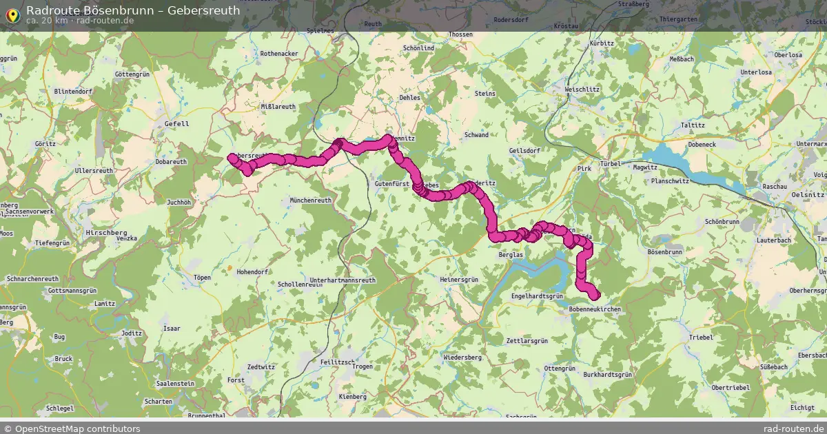 Radtour Bösenbrunn – Gebersreuth