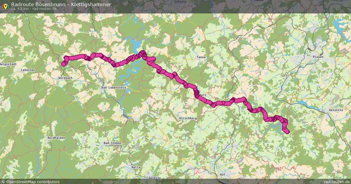 Radtour Bösenbrunn – Klettigshammer