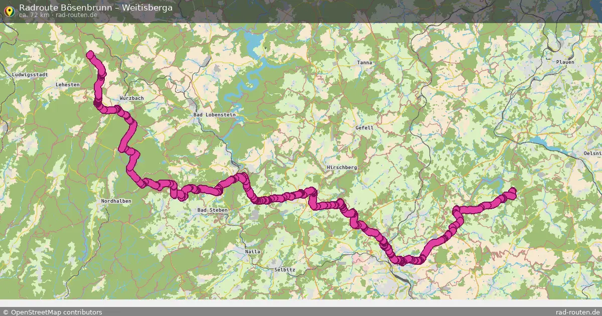 Radtour Bösenbrunn – Weitisberga