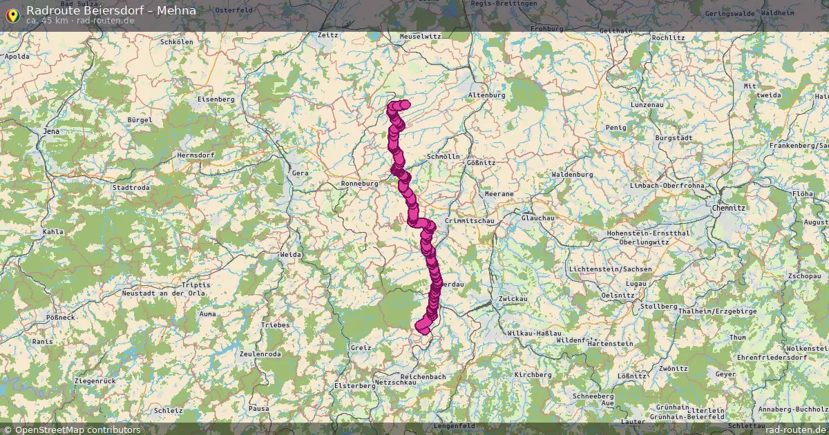 Radtour Beiersdorf – Mehna