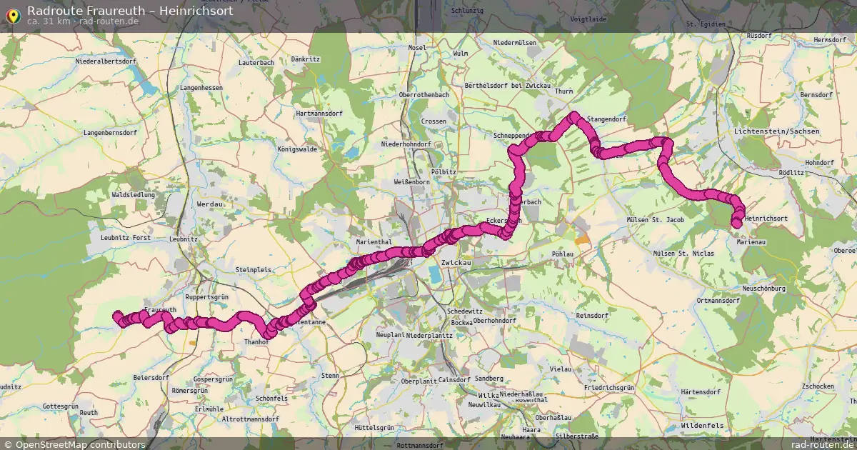 Radtour Fraureuth – Heinrichsort