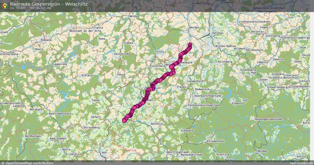Radtour Gospersgrün – Weischlitz