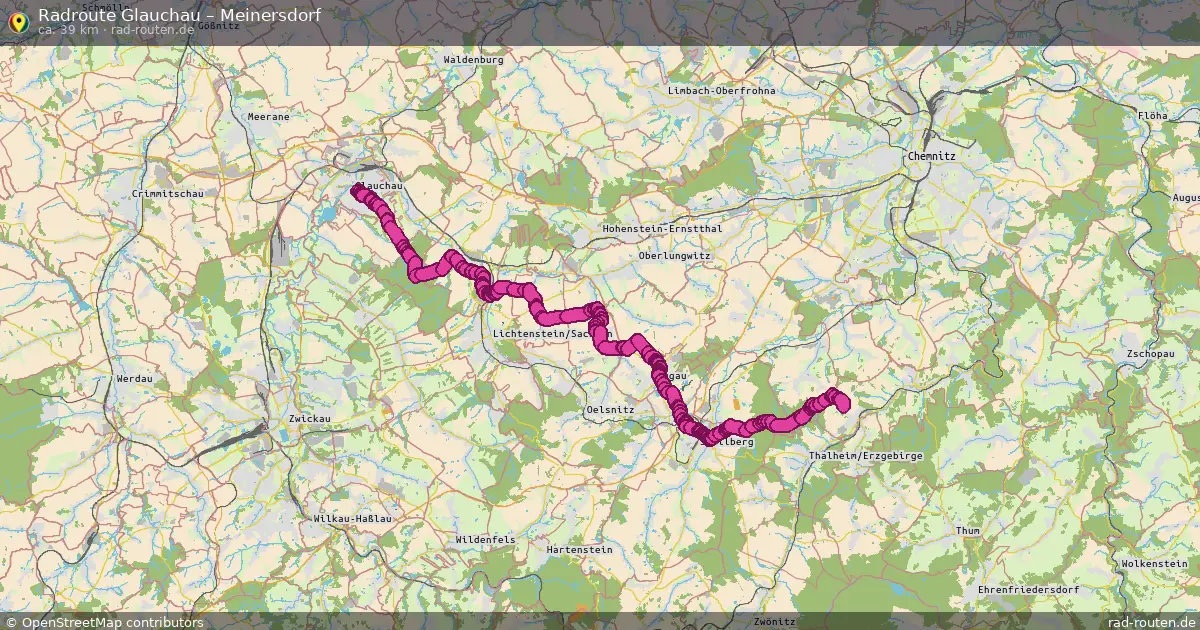 Radtour Glauchau – Meinersdorf